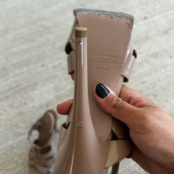 YSL LEATHER PATENT HEELS - Picture 4 of 4